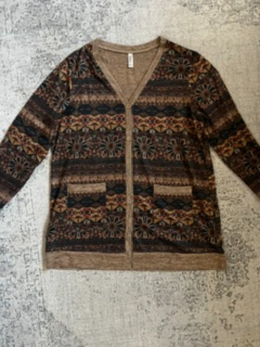 🧡3/$15 GRECERELLE Floral Light Weight Cardigan Women's 2XL